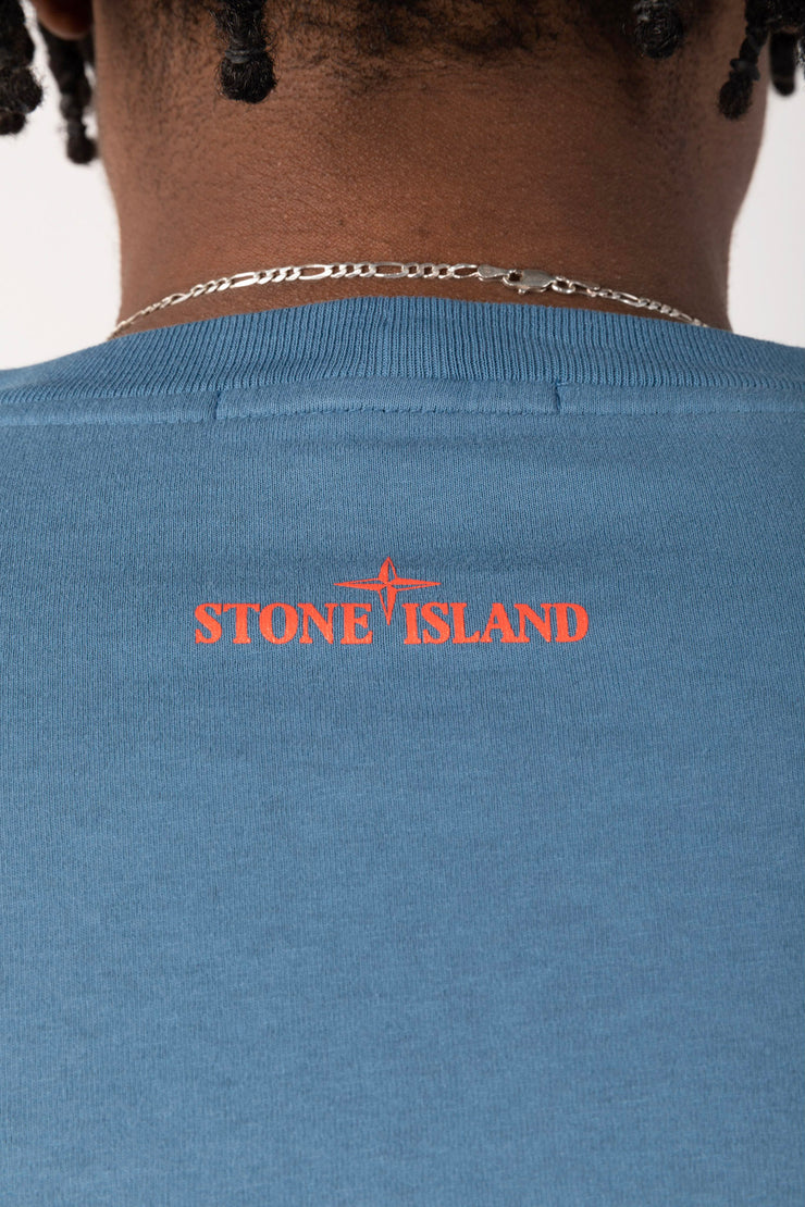 Stone Island Polkadot Logo Tee Blue