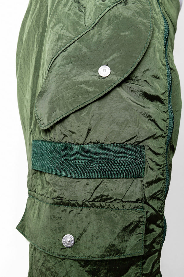 Stone Island Regenerated Nylon Metal Cargo Trousers Olive