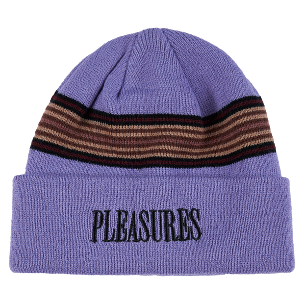 Pleasures Wander Striped Beanie Purple