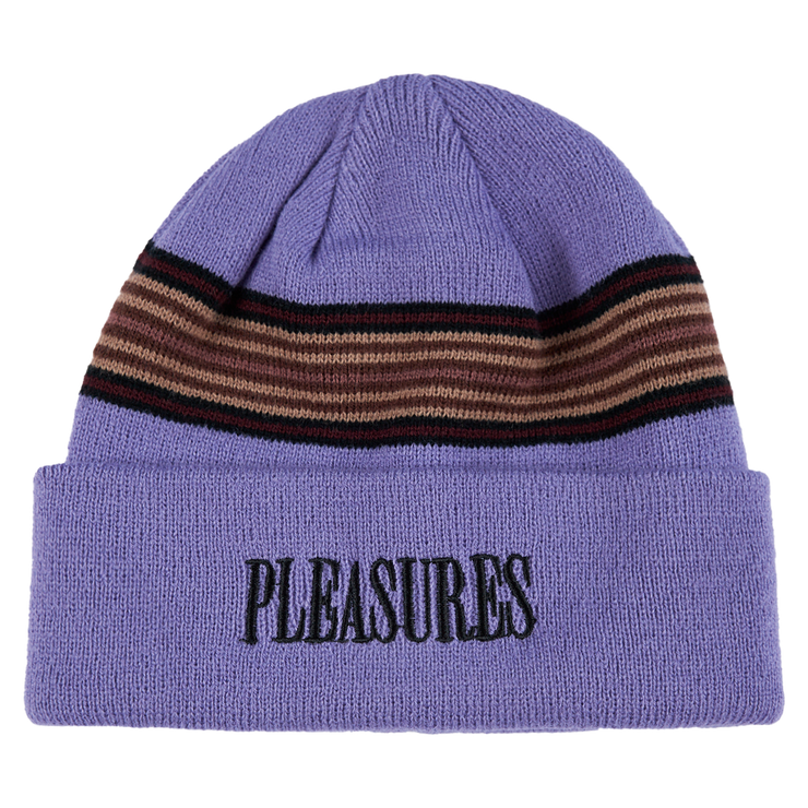 Pleasures Wander Striped Beanie Purple
