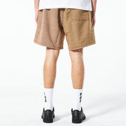 Pleasures Chase Plaid Shorts Brown